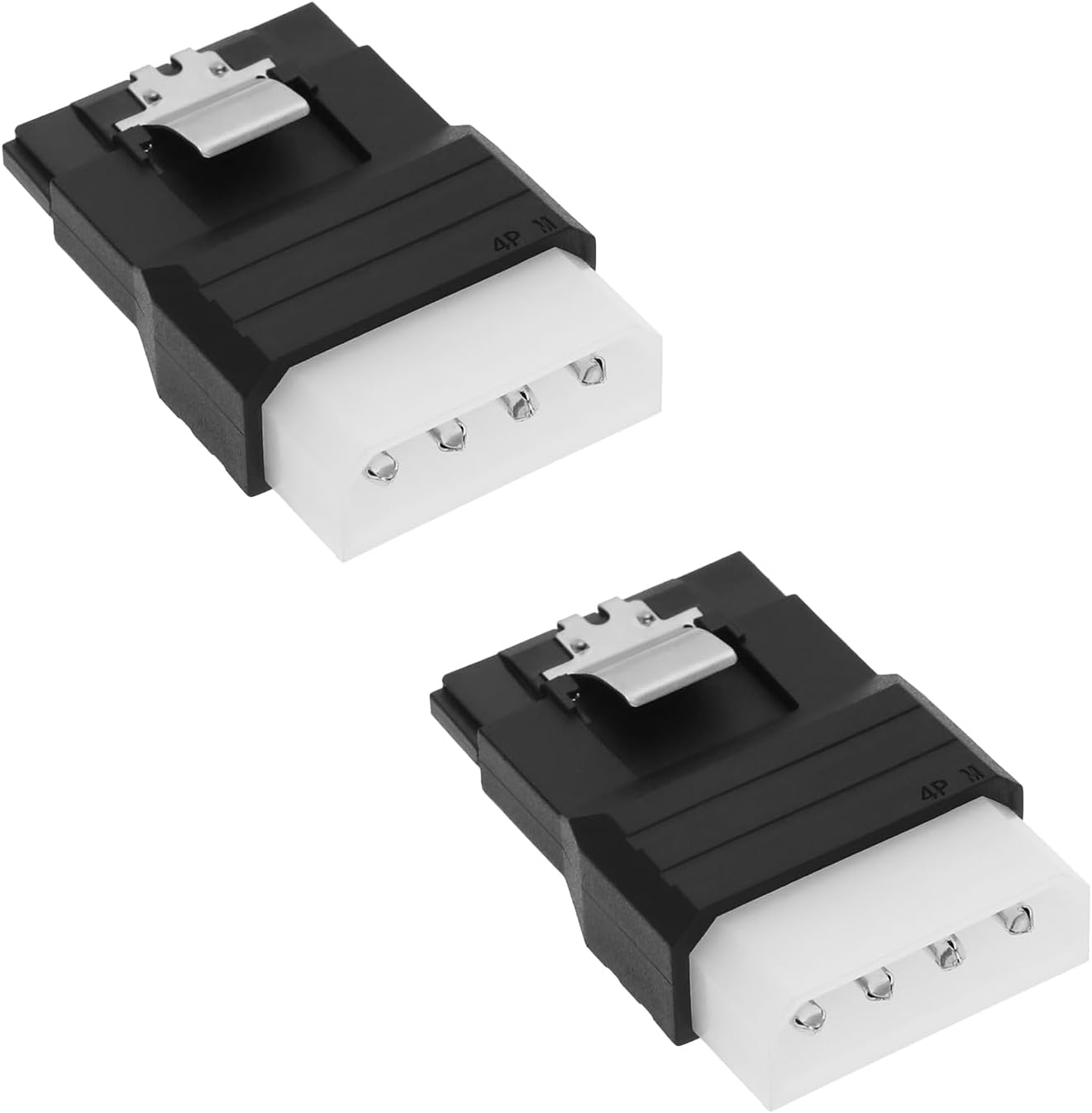 Stück Molex-zu-sata-4-pin-stromadapter, Molex-ide-4-pin-stecker Auf Sata-15-pin-buchse-adapterkonverter Zum Anschluss Von Sata-stromkabeln