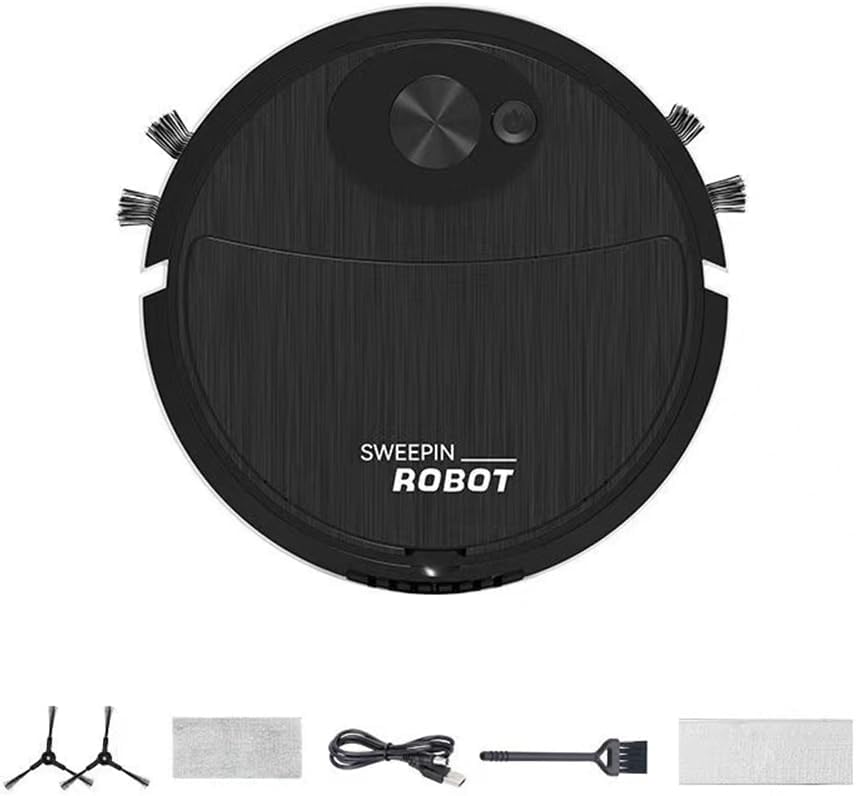 Mini-ultradünner Und Leiser Automatischer Reinigungsroboter Für Hartböden, Schwarz