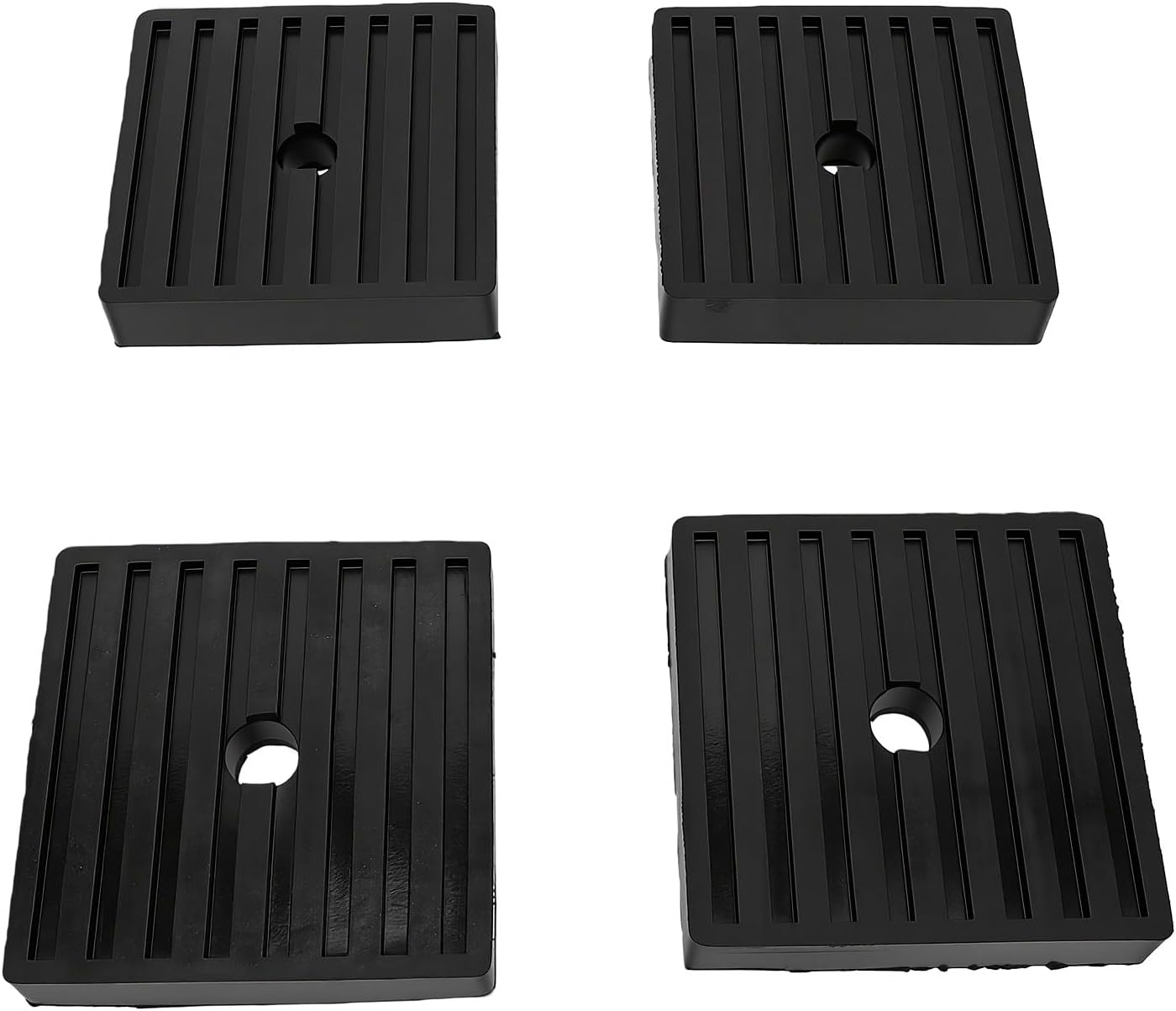 10,2 X 10,2 X 2 Cm, 4er-packung, Robuste Antivibrationspads Aus Gummi
