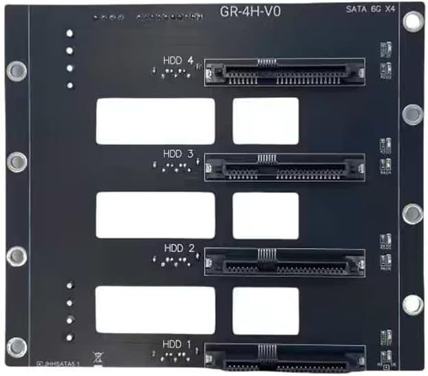 Gbit/s Ssd/hdd Sata 5.1 Festplatten-backplane Nas-speicherkarte Server-erweiterungsplatine Sata Auf 4 Laufwerke Adapter 2 X 4d