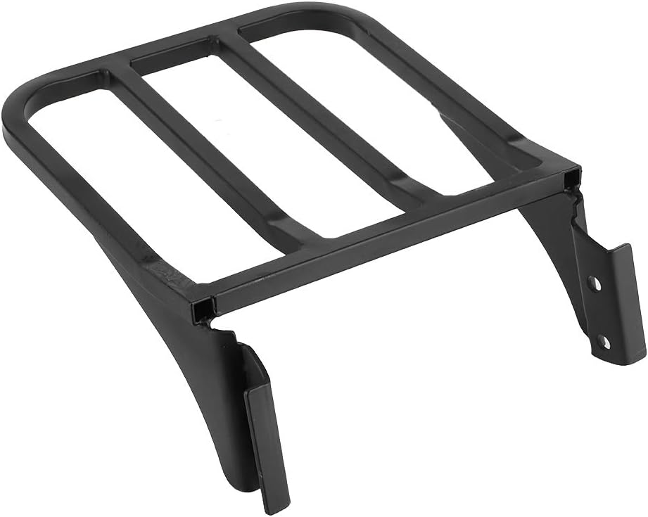 Gepäckträger Für Motorrad-sissybar-rückenlehne, Passend Für Xl/flst/flstc/flstsc – Robuste Stahlkonstruktion, Tragkraft 136 Kg, Einfache Montage, Abnehmbare Seitenplatten