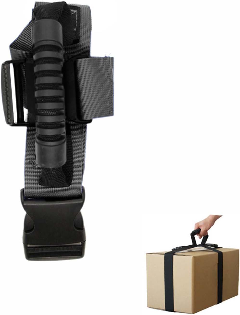 Tragegurt Mit Griff, Verstellbarer Packgurt, Nylon-tragegurt Für Zuhause Oder Büro (schwarz - B 192 Cm)