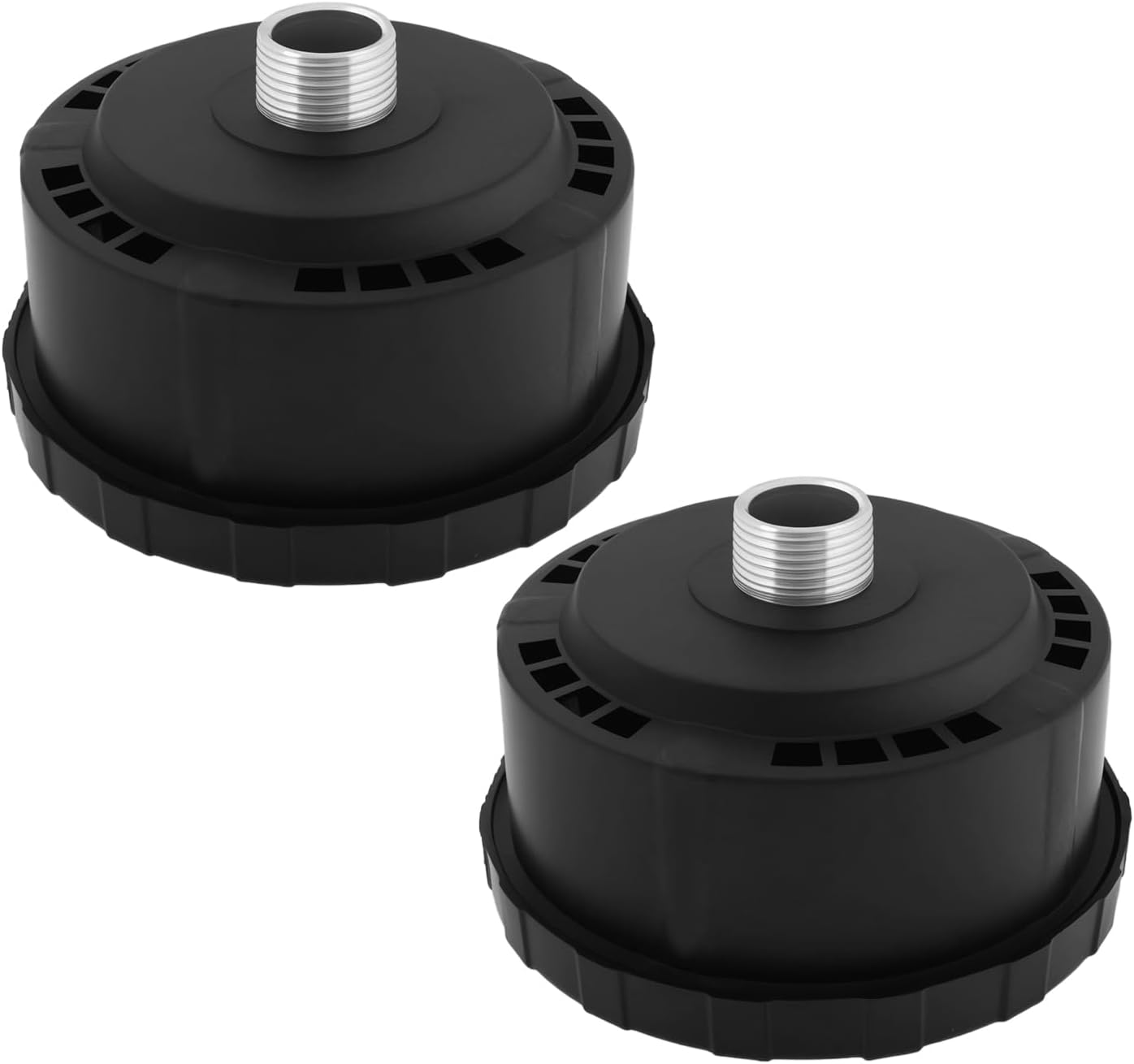 Set Mit 2 Schalldämpfern Für 3/4" (25 Mm) Luftkompressoren, Kompatibel Mit Kolbenkompressoren Und Pneumatischen Systemen