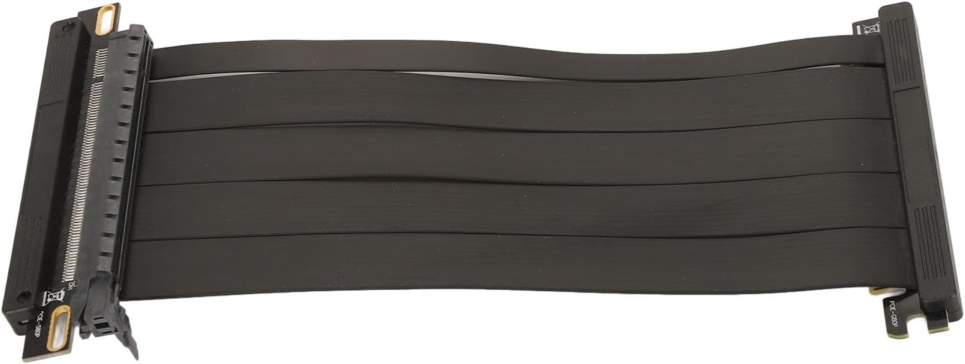 Geschirmtes Pcie 4.0 X16-kabel, Faltbares Hochgeschwindigkeits-pci-express-gen4-grafikkarten-verlängerungskabel, Doppeltes, Invertiertes Vertikales Montage-verlängerungskabel Für Rtx 3090, Rtx 3080 Ti