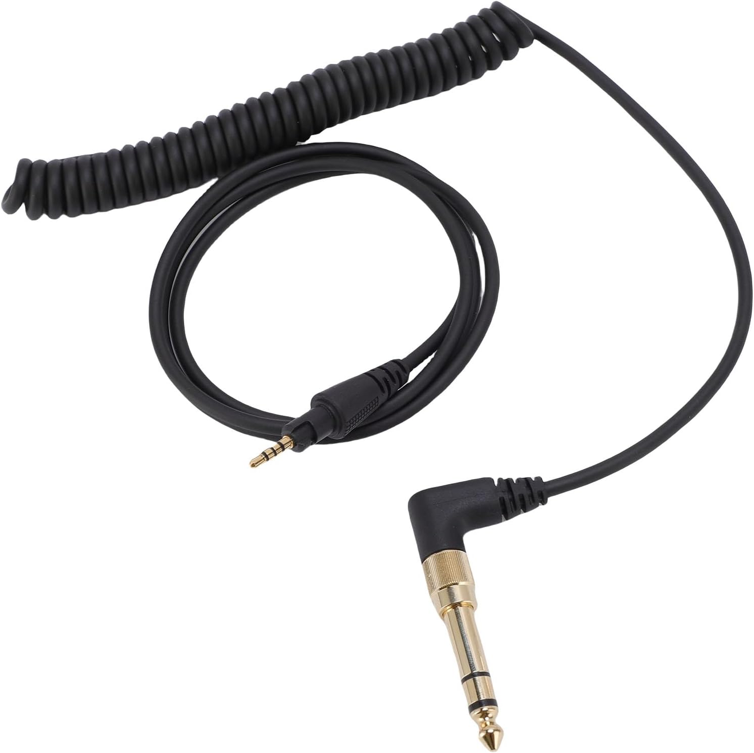 Kopfhörerkabel Für Dj Hdj Cue1bt Hdj X5 X7, 6,35-mm-adapter, Ersatz-kopfhörerkabel, Federbelastetes Verlängerungskabel Mit 3,5-mm-stecker Und 6,3-mm-adapter.