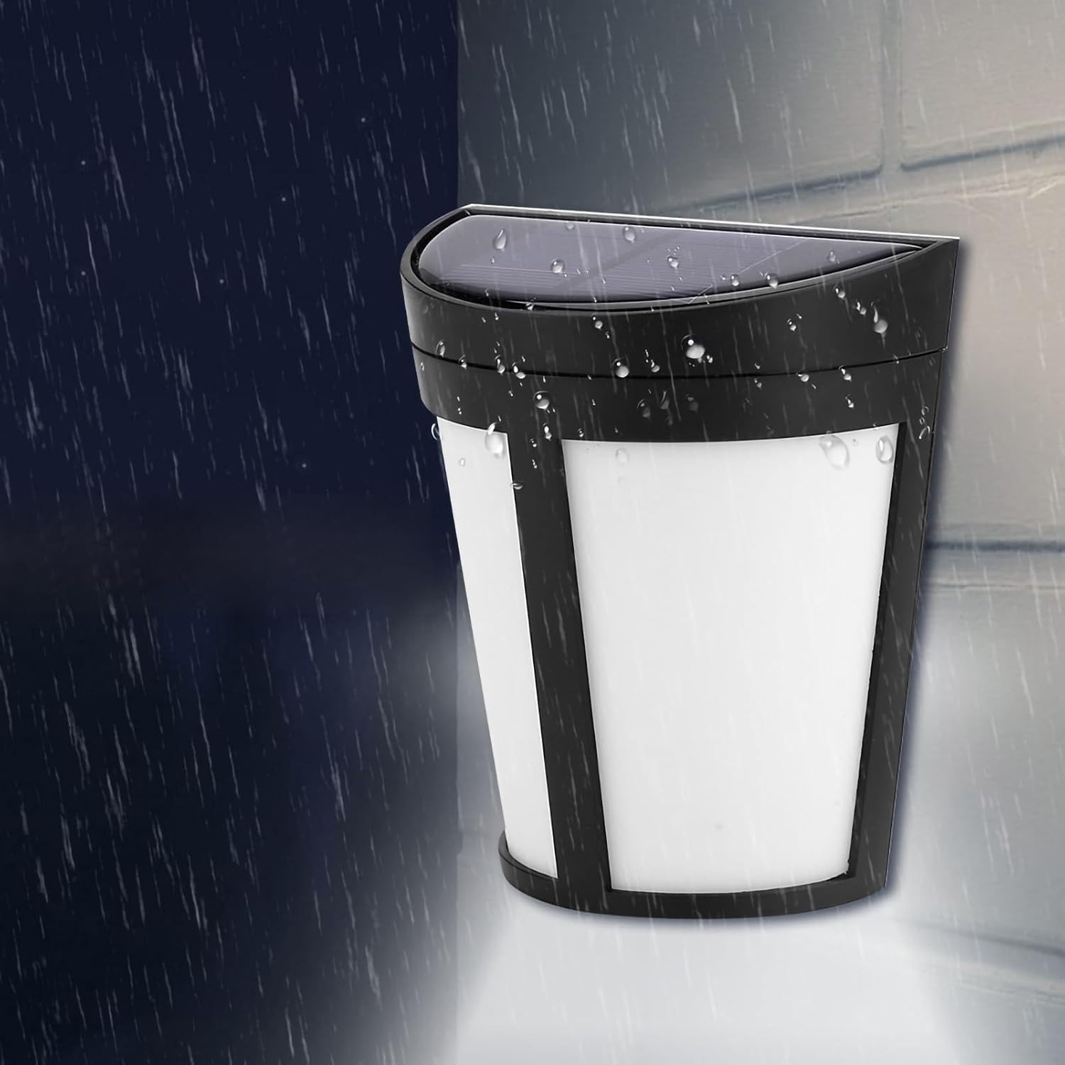 Solarbetriebene Außenwandleuchte, 6 Leds, Lampe
