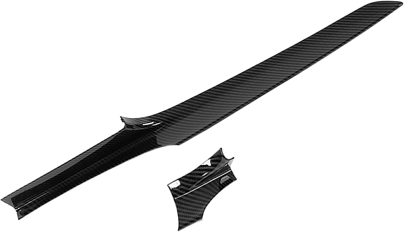 2-teilige Mittelkonsolen-armaturenbrettabdeckung Aus Kohlefaser Als Ersatz Für C-klasse W205 Ab 2015 Und Glc-klasse X253 Ab 2016, Abs-material, Einfache Installation (faser)