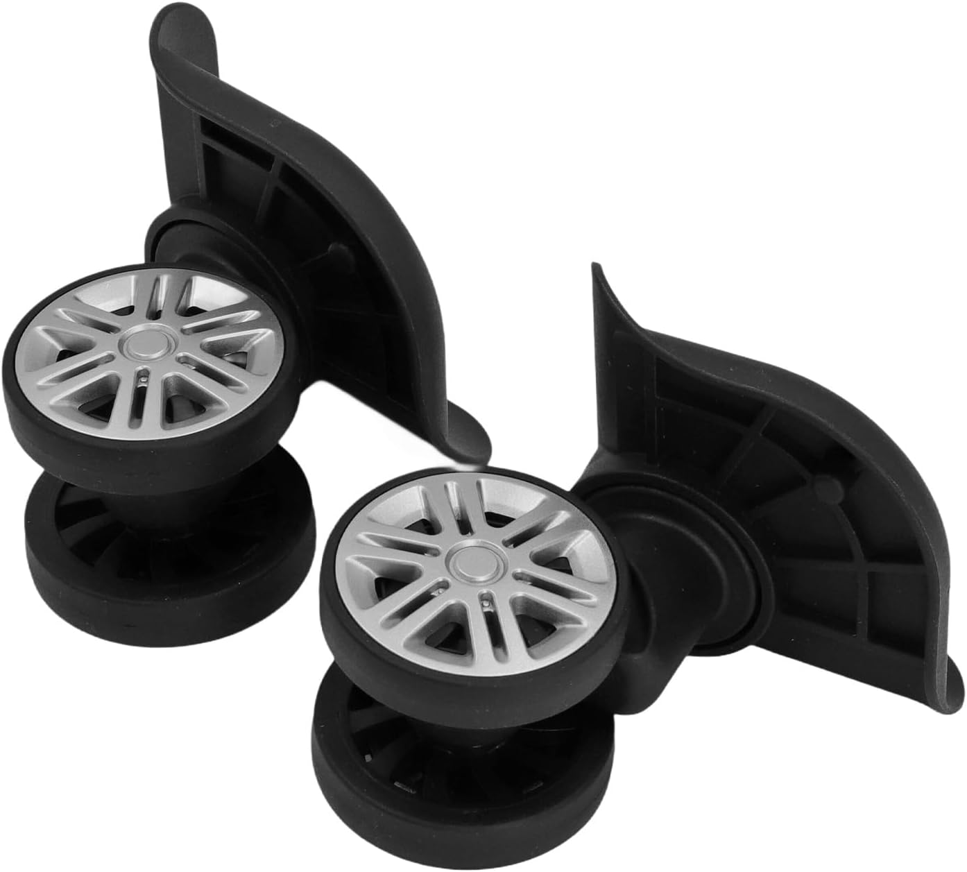 Paar Kofferrollen, Ersatzteil, Trolley-rollen, Set Mit 2 Schwarzen Abs-kofferrollen