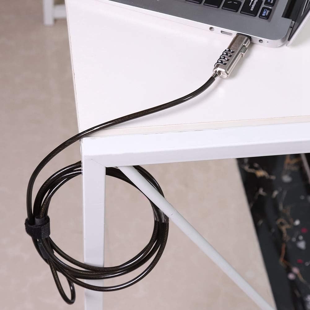 Diebstahlsicheres Laptop-kabel Mit 4-stelliger Numerischer Passwortentsperrung, Diebstahlsicheres Kabel Aus Einer Legierung Mit 4 Numerischen Passwörtern, Computersicherheit
