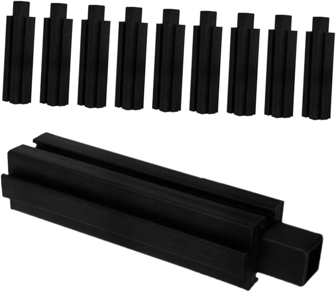Schwarze Kunststofffüße Für Hochbeete, 10er-set