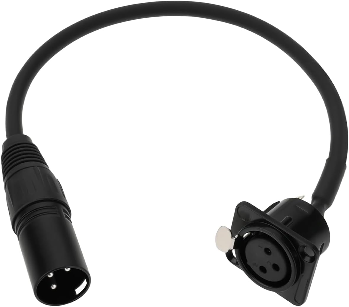 Xlr-buchse 3-polig Auf Xlr-stecker Einbaukabel, Xlr Typ D Einbaukabel, 30 Cm, Für Audiogeräte, Hallgeräte, Mikrofone (buchse Auf Stecker)