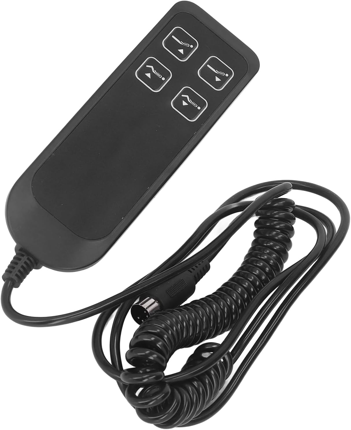 Neigbarer Elektrischer Schalter – 4-tasten-steuerung Mit 5-poligem Anschluss Für Sofa Und Möbel – Gut Lesbare Beschriftung Und Haken – Schreibtisch-/tischzubehör