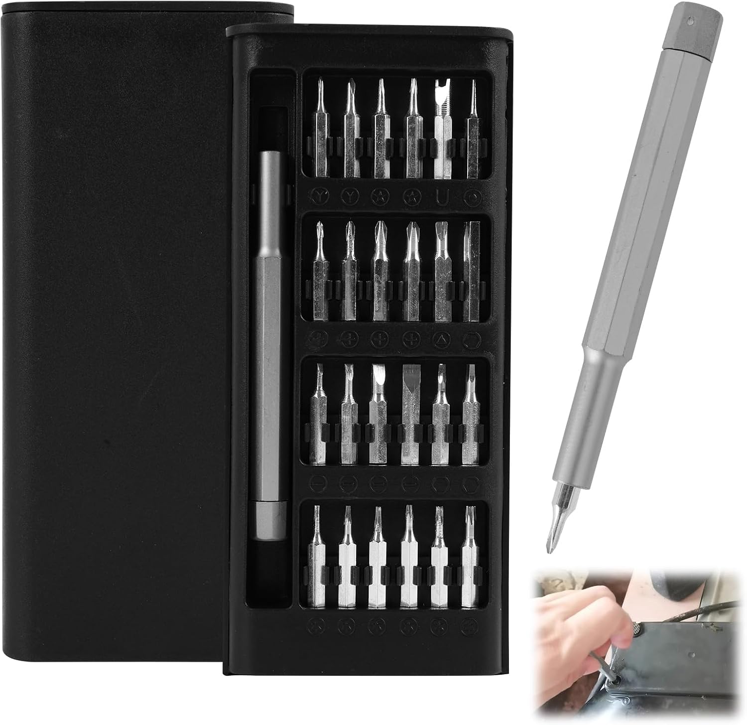 49-in-1 Präzisionsschraubendreher Mit Doppelseitigen Bits, Magnetisches Reparaturset Für Laptop, Handy, Pc, Macbook, Tablet, Ps5, Ps4, Brillen Und Uhren