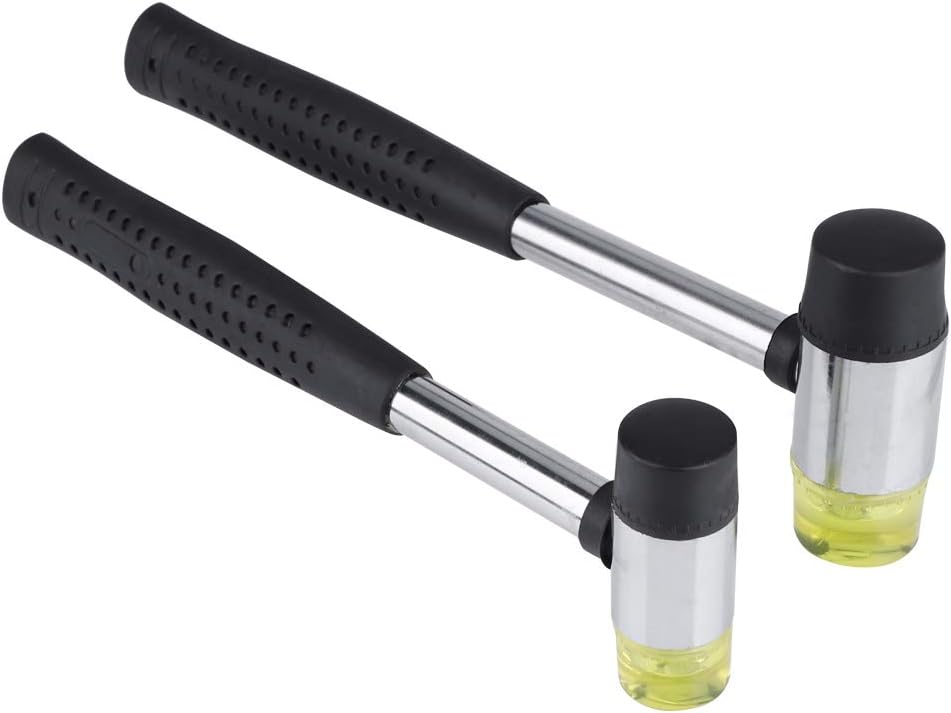 Doppelseitiger Gummihammer Für Bastelarbeiten – Kompaktes, Vielseitiges Kunststoffwerkzeug – Leichte Näharbeiten, 2er-pack (zweiteiliges Set 25 Mm + 30 Mm)