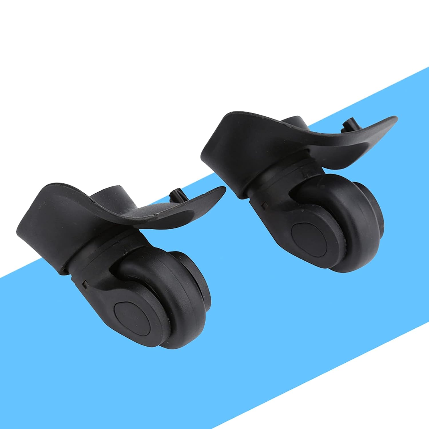 Robuste Pvc-gepäckrollen, Geräuscharm, 2 Stück/set, Ersatzrollenzubehör, Rollenreparaturset (2 Stück Als 1 Set Verkauft), Schwarz (w041-2 Groß), Gepäckzubehör Mit Einer Rolle