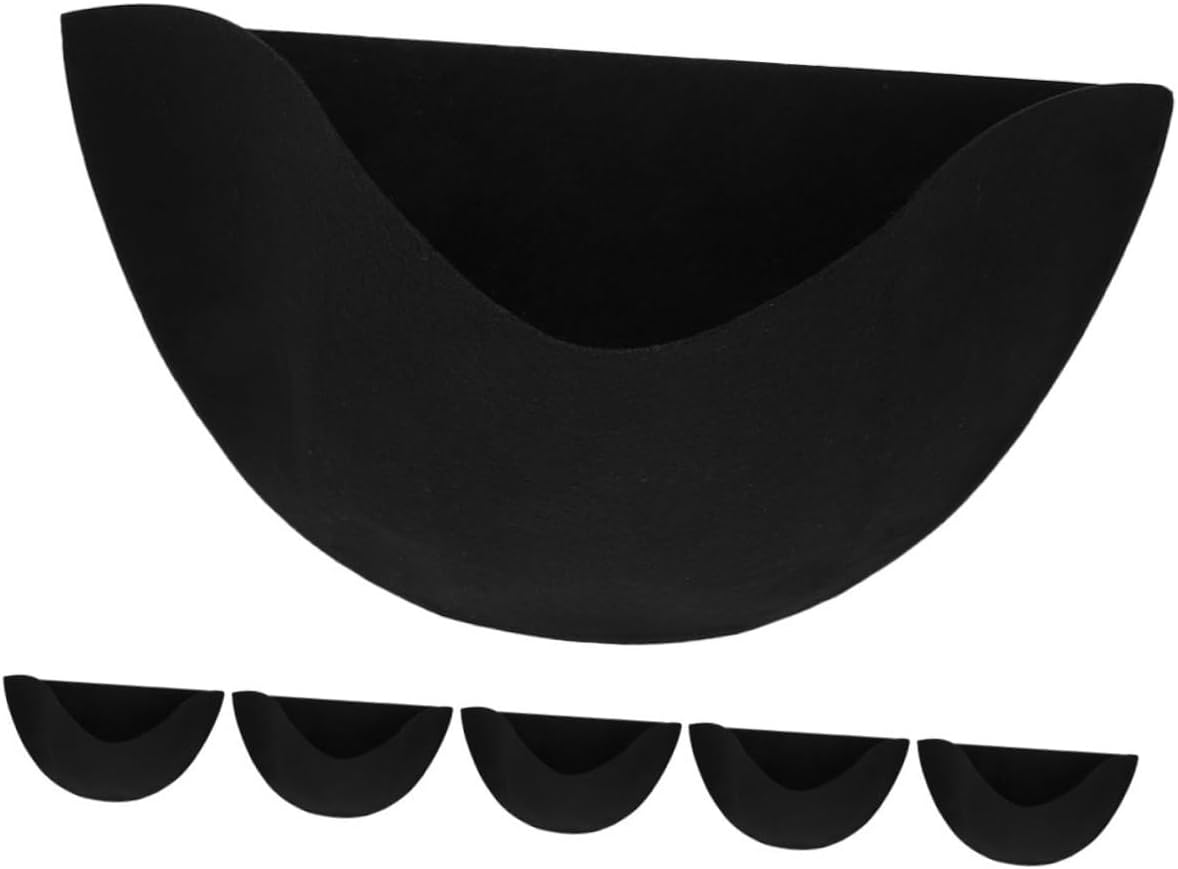 6-teiliges Set Schwarzer, Halbrunder Topfbeutel Aus Vliesstoff