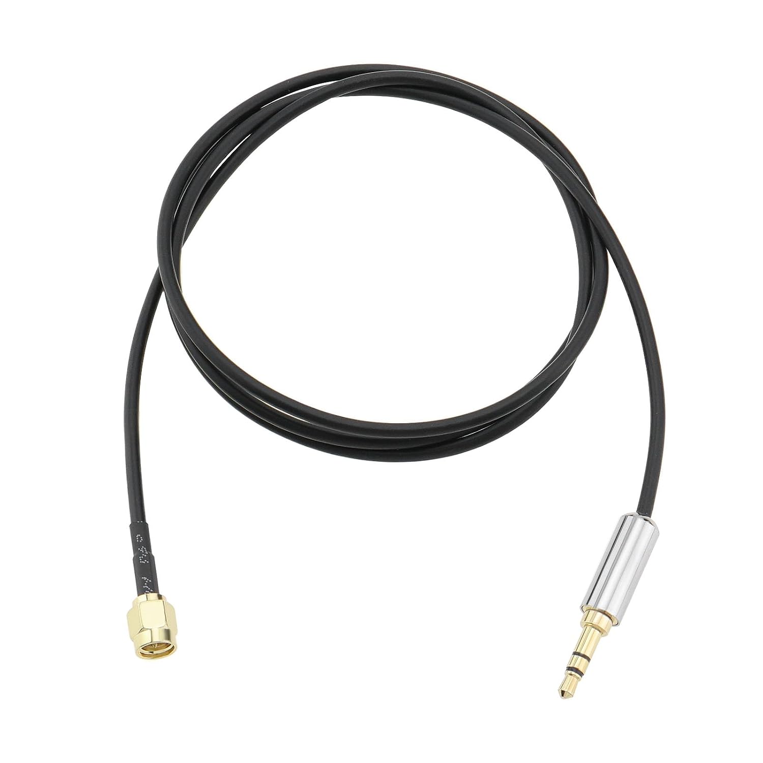 Sma-stecker Auf 3,5-mm-trs-stereostecker-verlängerungskabel, 1 M Länge, Zum Anschluss Eines Kurzwellenradios Oder Radioempfängers An Ein Koaxialantennenkabel