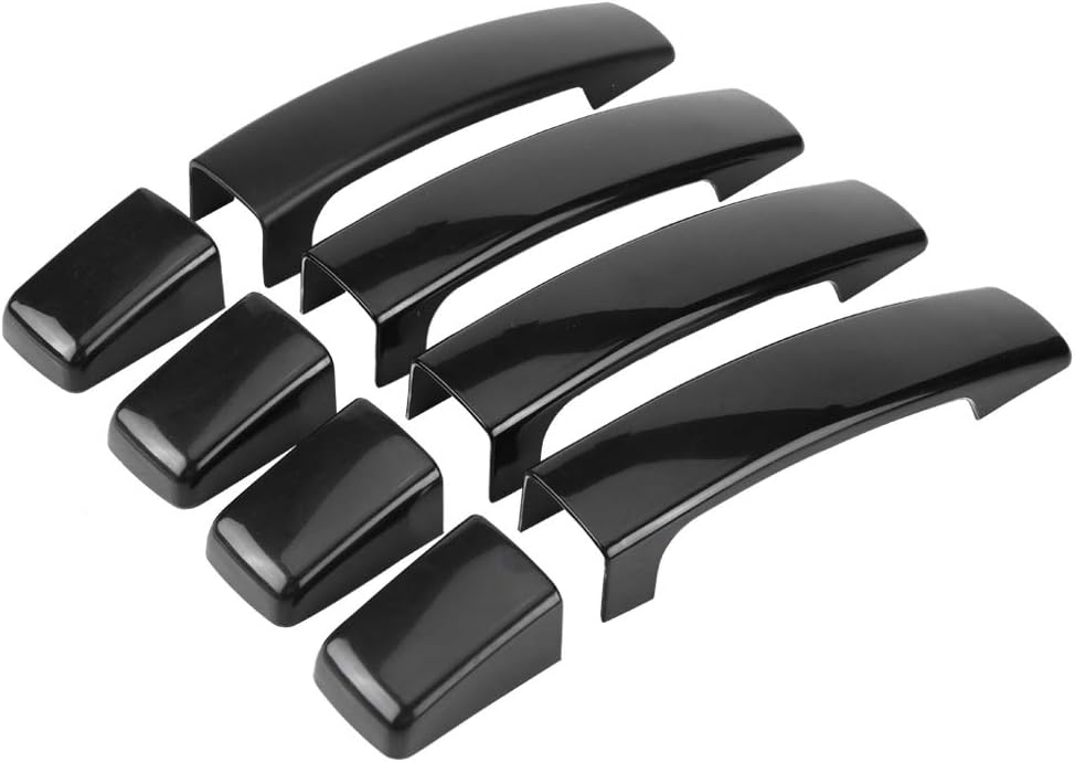 Türgriffabdeckung, 4-teiliges Set, Glänzend Schwarze Ersatz-türgriffabdeckungen Für Die Außenseite Von Pkw-türen, Passend Für Sport, Discovery 3 Und Freelander 2.