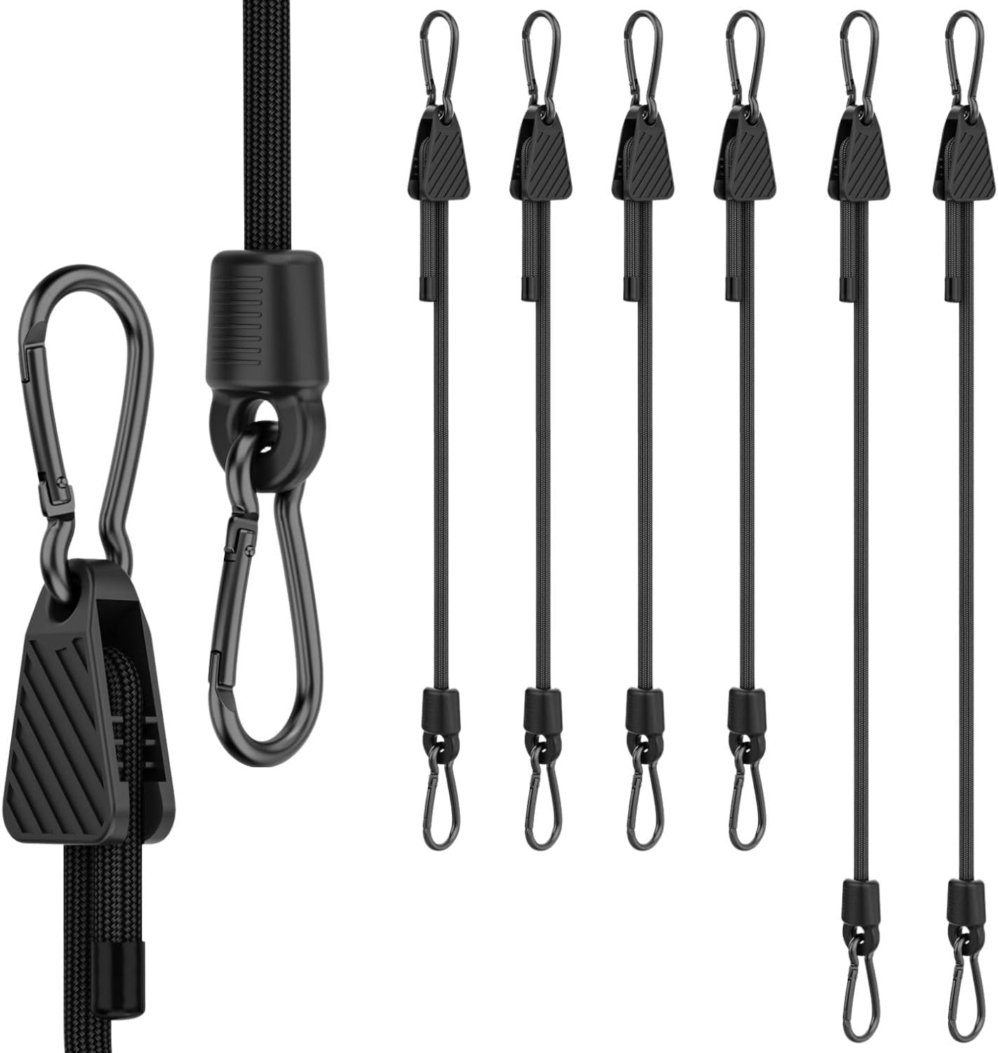 Stück Elastische Bungee-seile Mit Karabiner Und Haken, 45/120 Cm