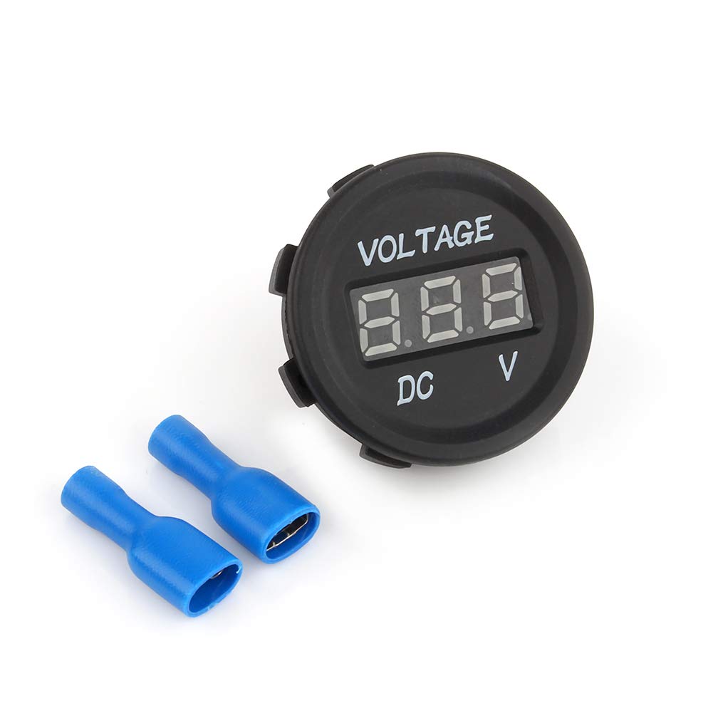 12v-24v Led-digitalvoltmeter, Spannungsmessung, Für Auto, Motorrad, Boot, Wohnmobil, Kompakt Und Thermisch, Mit Verpolungsschutz
