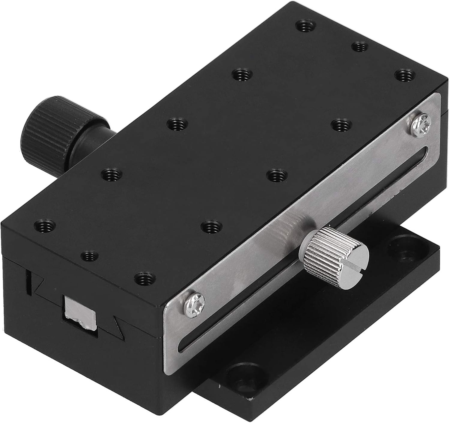 Manuell Verstellbare Plattform Aus Aluminiumlegierung, Lineare Verfahrschritte, 40 X 90 Mm X-achse Mit Schwalbenschwanznut, 0,01 Mm Skala, 98 N Tragfähigkeit Für Mikroskope