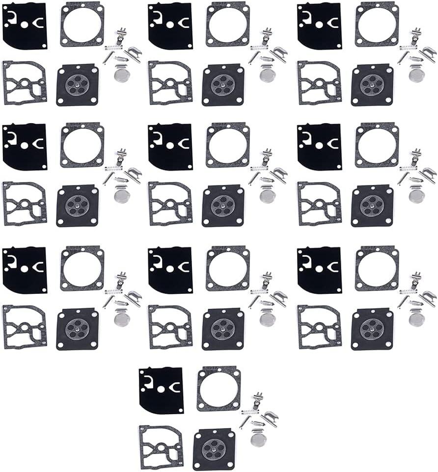 Satz Mit 10 Vergaser-reparatursätzen, Rb-100 Freischneider-ersatzteile, Dichtung Und Membran Für Hs45 Fs55 Fs38 Bg45 Mm55 4137 C1q