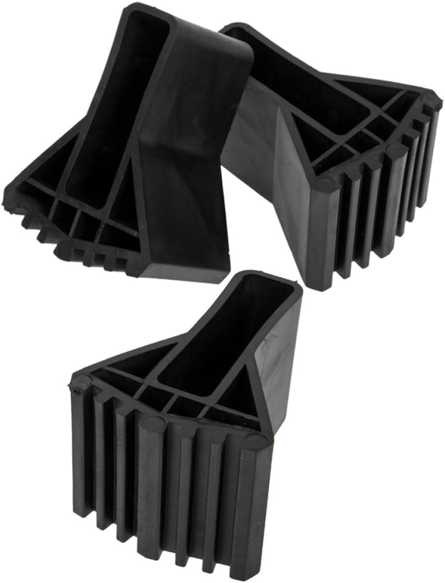 Schwarze Gummikappen Für Leiterfüße, 3 Stück 40x20