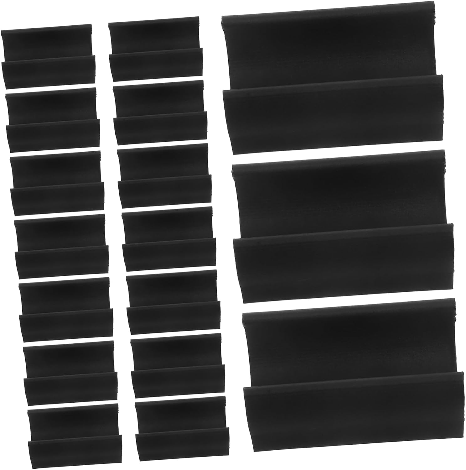 Schwarze Kunststoff-möbelbeinkappen, 20 Stück
