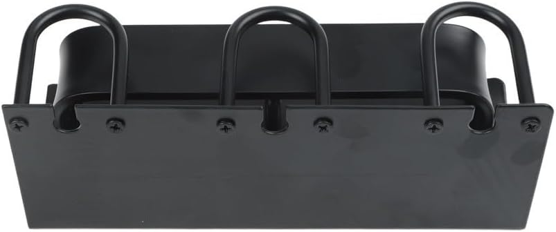Wandmontierter Zahnbürstenhalter Mit Bohrvorrichtung, 21 Cm Organizer (schwarz, Dreiteilig (ohne Becher))