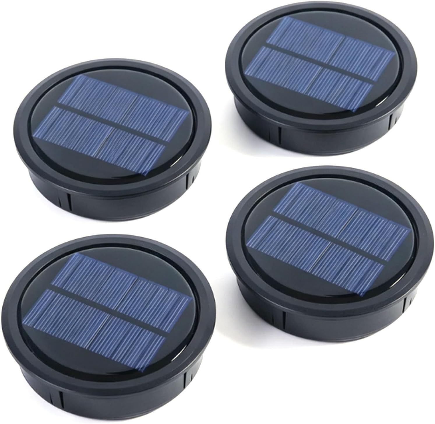 4 Stück Ersatz-solarlampen-abdeckung, 2 Cm Hoch