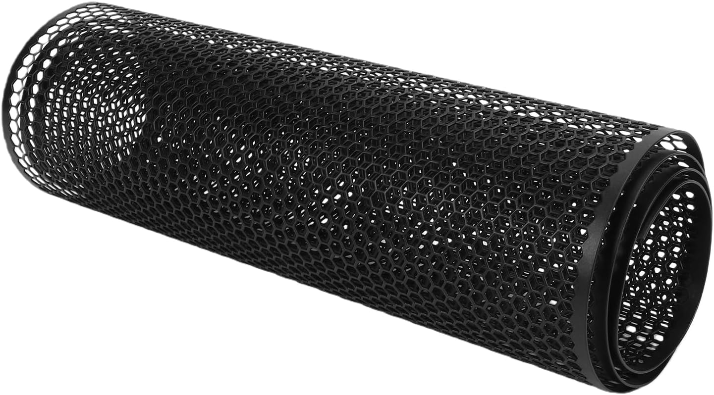 Kühlergrill 39,37 X 13 Zoll, Universeller Schwarzer Motorhauben-lüftungsschutz Aus Aluminiumlegierung Mit 6 X 6 Mm Löchern