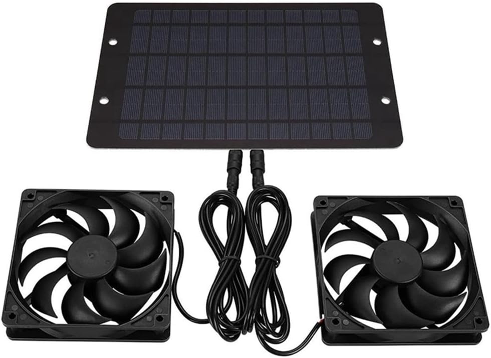 15,2 Cm 12 V Solar-luftabsaugungsventilator Für Hunde, Hühnerställe, Wohnmobile, Gewächshäuser