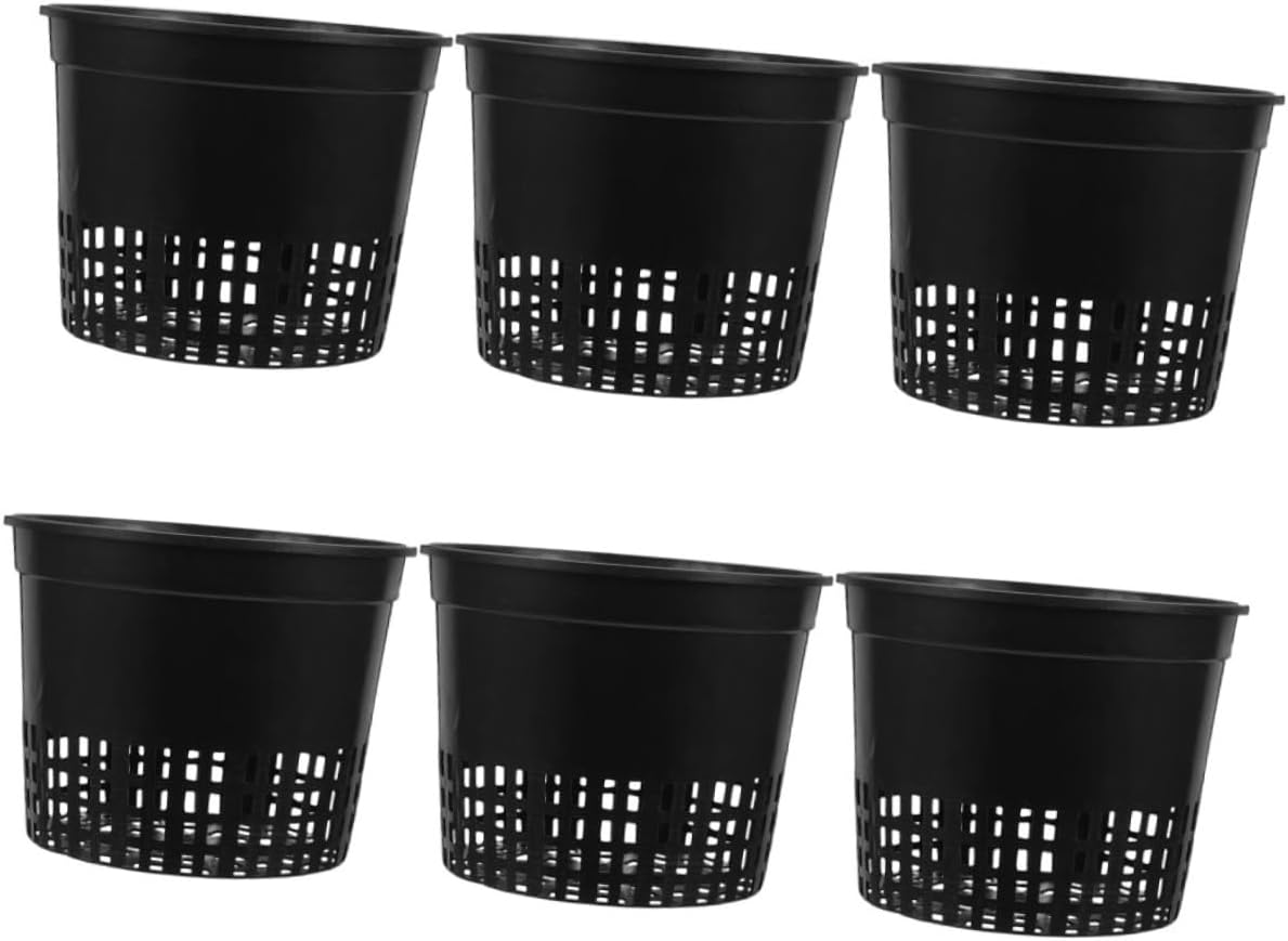Schwarze Hydrokultur-pflanztöpfe Aus Kunststoffgewebe