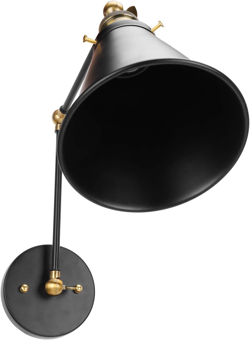 E27 Wandleuchte, Vintage-industrie-wandleuchte Aus Metall Mit Lesearm, Ac 85–265 V, Vielseitiges Design Für Verschiedene Einsatzbereiche, Einfache Installation Und Leuchtmittelwechsel