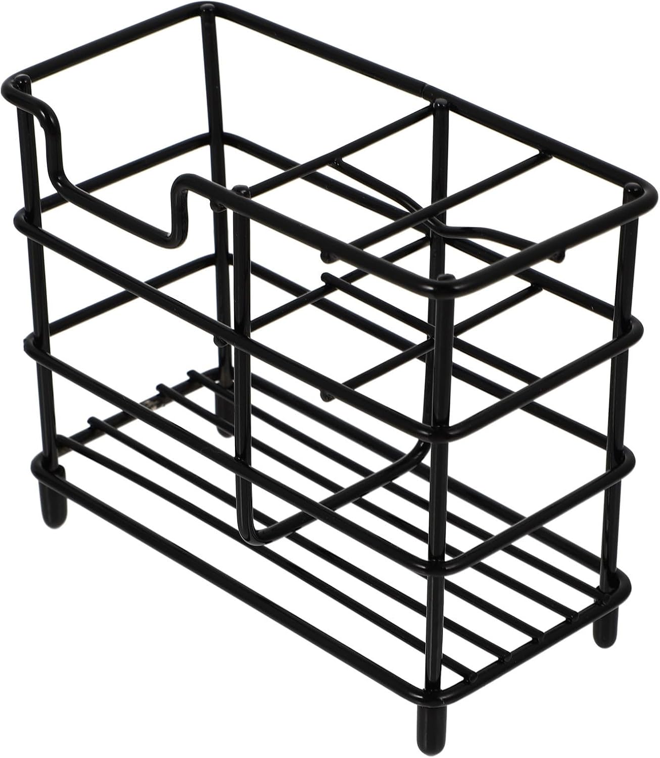 Platzsparender Badezimmerhalter Aus Schwarzem Edelstahl, Eleganter Und Praktischer Zahnbürstenhalter Zum Trockenhalten Der Bürsten