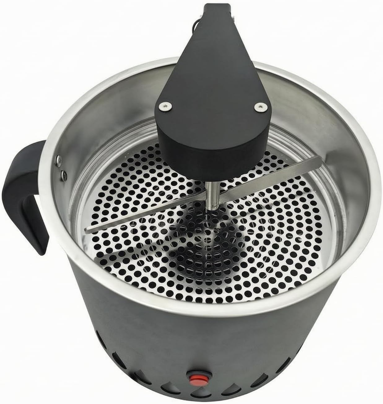 Kaffeekühler-rührschale Aus Perforiertem Metall, Küchengerät, Schwarz