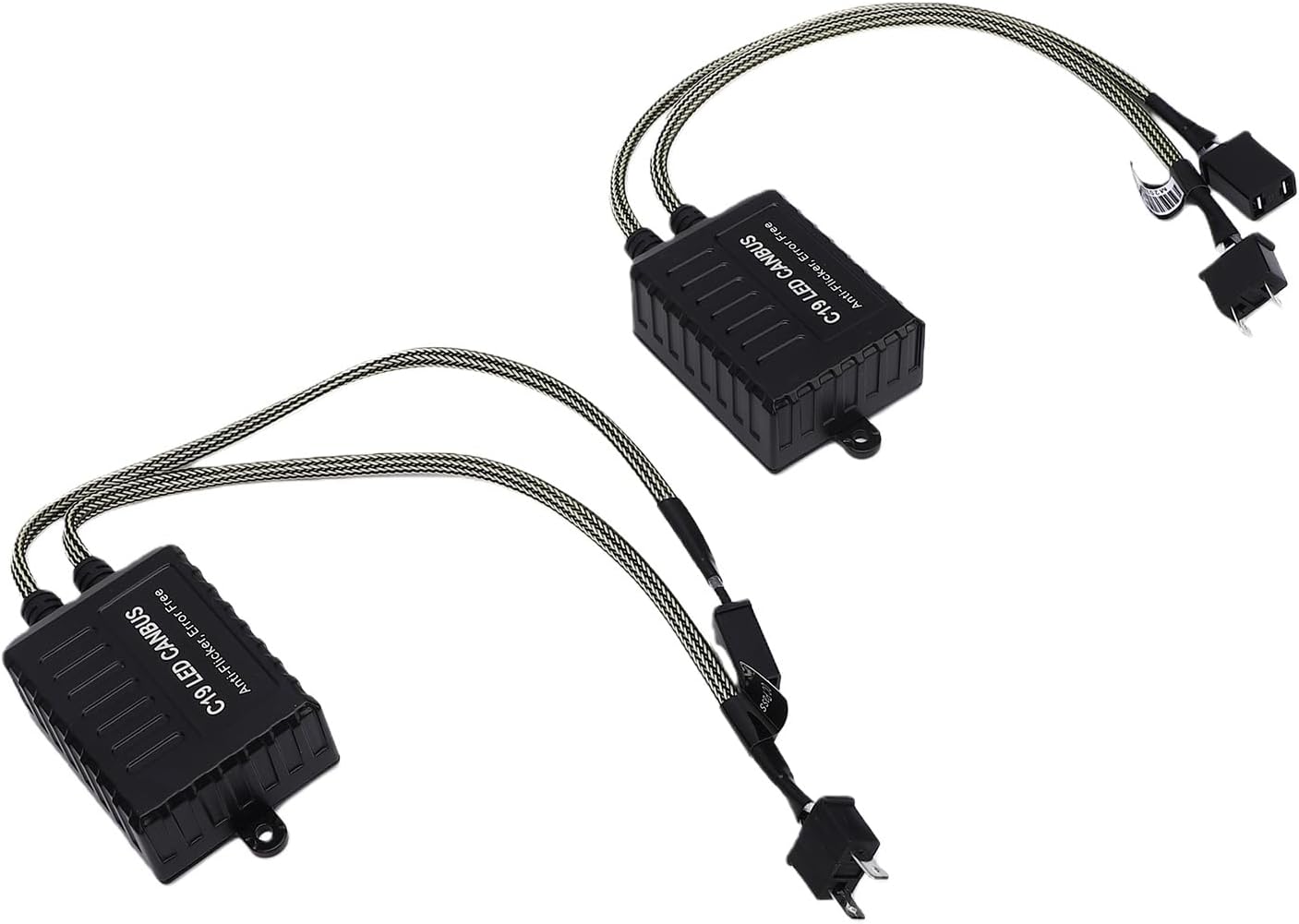 9-zoll 16v C19 H7 Led-scheinwerferlampe Mit Canbus-decodern, Widerständen, Fehlerkompensationsadapter Und Anti-flicker-zubehör Für Die Reparatur Und Umrüstung Von Kfz-scheinwerfern (2 Stück)