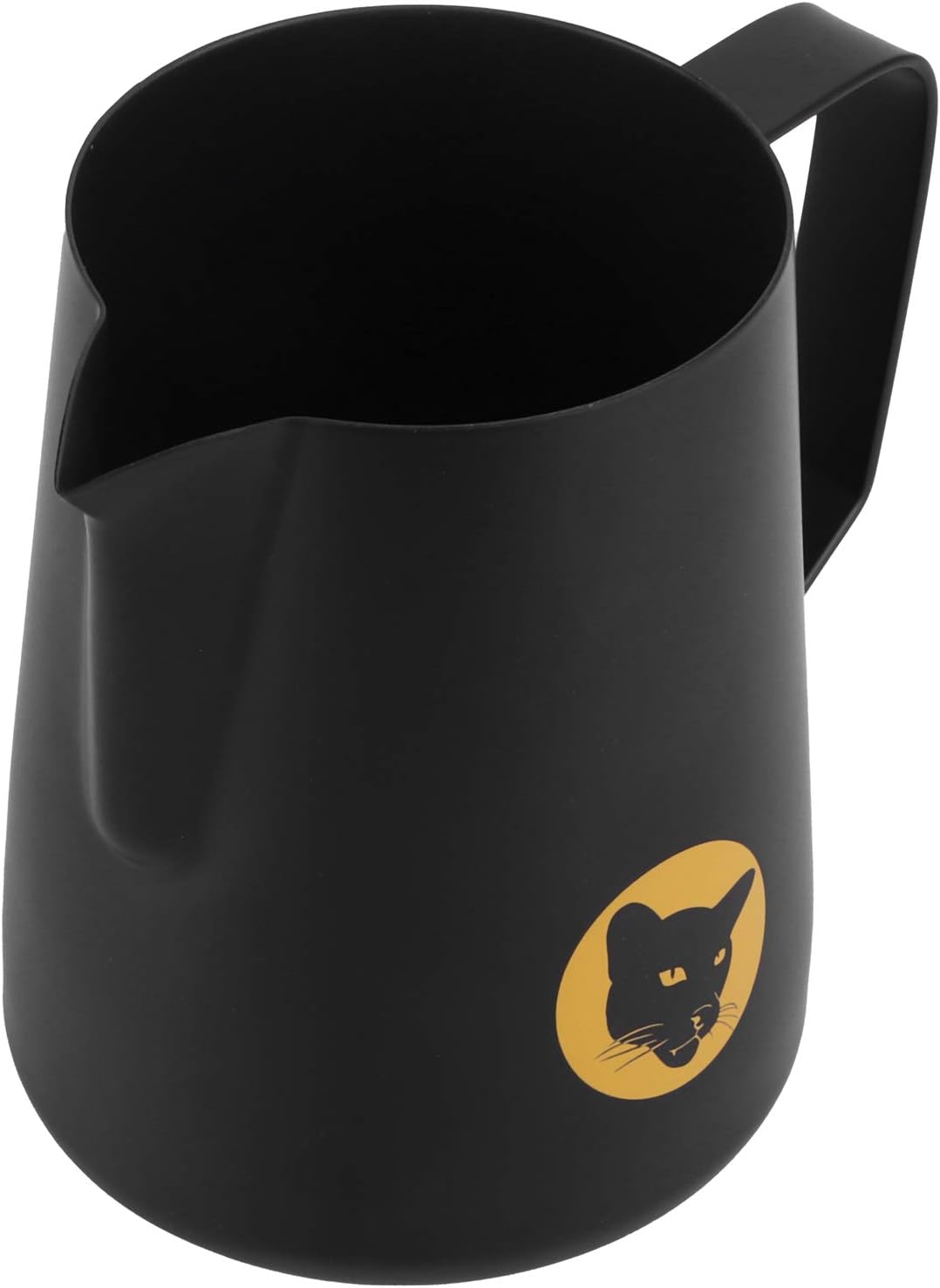 600-ml-kaffeekanne Aus Edelstahl, 304 Ml Fassungsvermögen, Mit Tülle Für Latte Art Und Milchschaum, Schwarz, Einteilig, Leicht Zu Reinigen