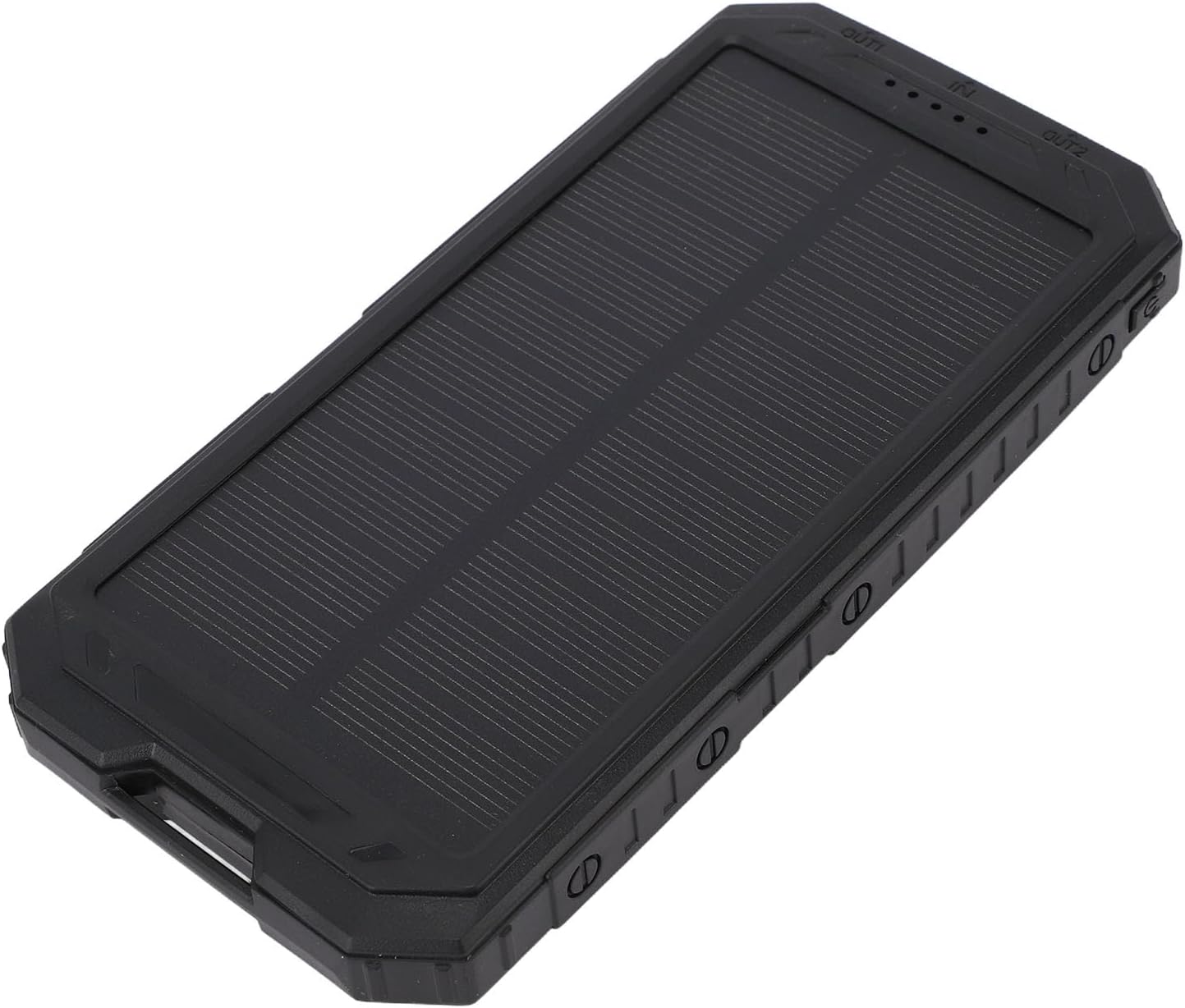 Tragbarer Solarakku Mit 6000 Mah Und 2 Taschenlampen, Ip67 Wasserdicht, Feuerfest, Für Outdoor-camping Und Notfälle