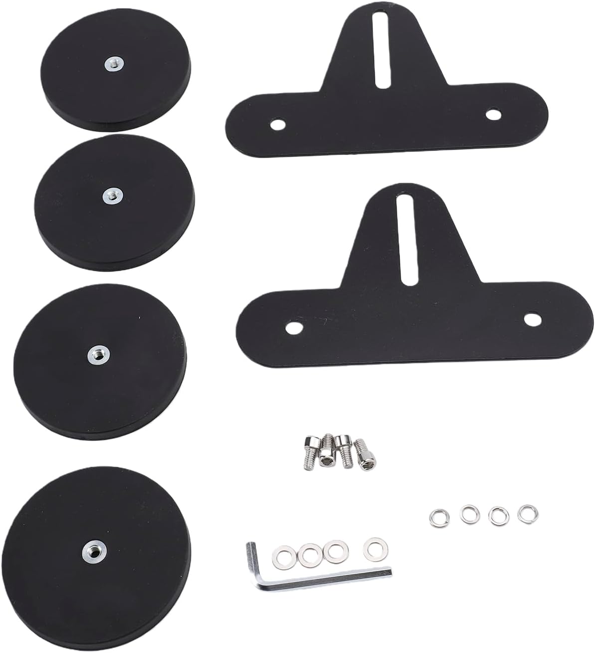 Magnetische Led-lichtleisten-halterung, 2er-pack, Gummierte Basis, 60 Kg Saugnapf, Für Geländewagen Und Atvs
