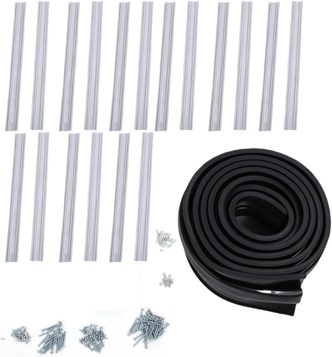 Garagentor-bodendichtungssatz, Aluminiumschiene, U-förmige Kombination, Garagen-dichtungsband (9m)