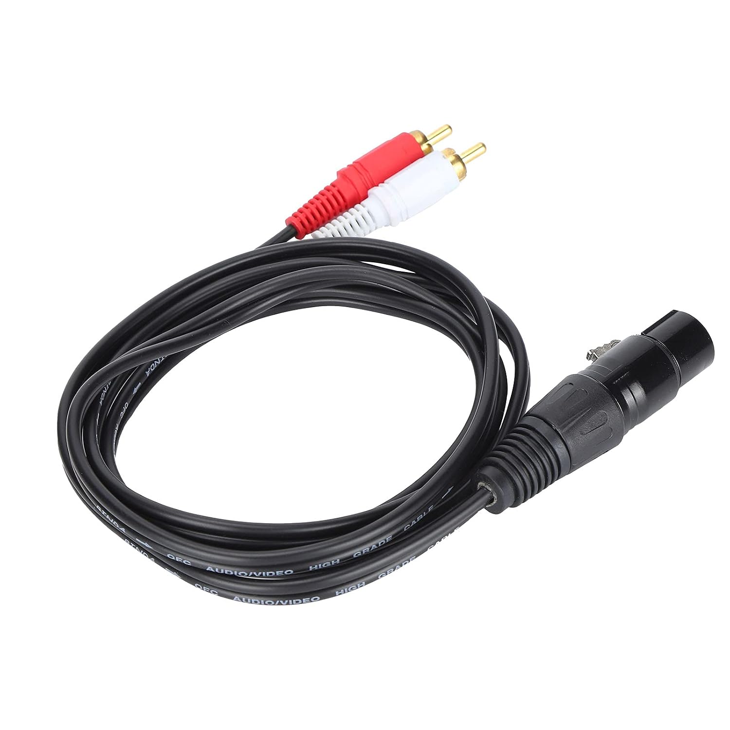 Xlr-buchse Auf Doppelstecker-kabel, Sauerstofffreies, Kupfergeschirmtes Y-splitter-patchkabel, Professionelles Rauschunterdrückungskabel, Ideal Für Dj-controller,