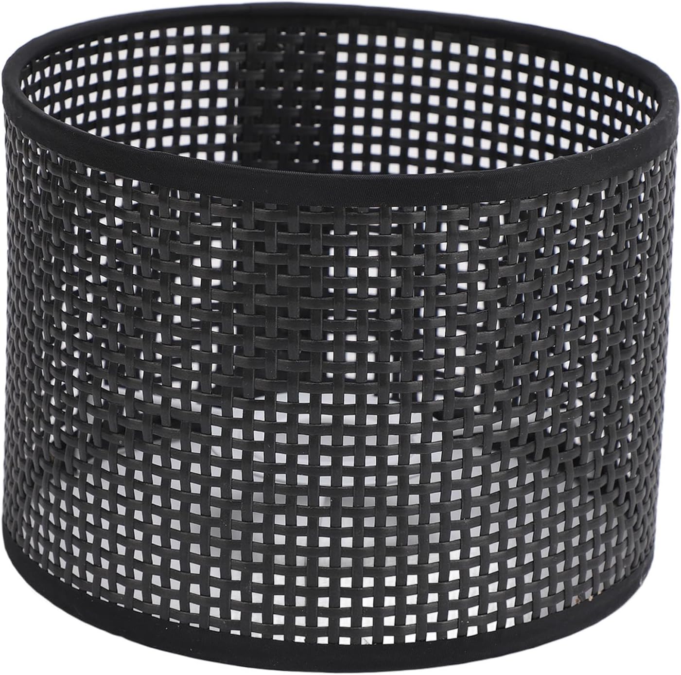 Hohler Lampenschirm, Zylindrischer Lampenschirm, Gewebtes Pe Mit Metallrahmen Für Tisch-, Steh-, Wand- Und Lampenbirnen, 16 X 12 Cm