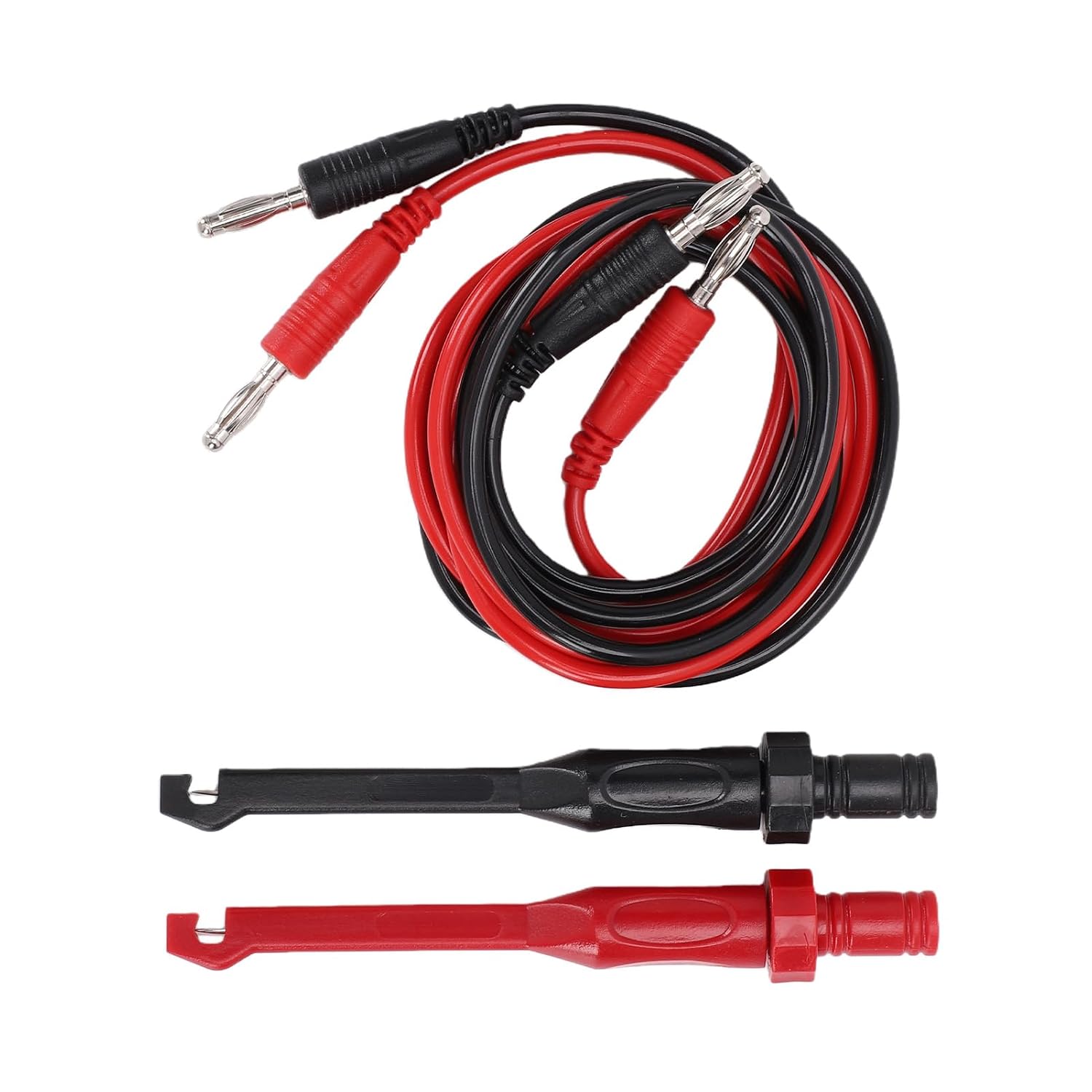 Professionelles Silikon-multimeter-messleitungsset Mit Zwei 4-mm-steckern Für Elektrische, Hlk- Und Kfz-elektronikprüfungen
