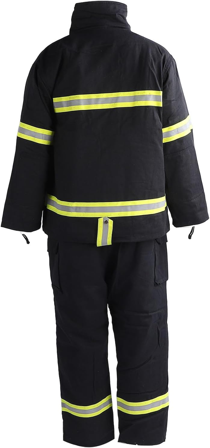 Feuerhemmender Sicherheitsoverall Aus Flammhemmender Baumwolle Mit Hoher Sichtbarkeit Und Reflektierenden Eigenschaften In Vierlagiger Konstruktion Für Arbeitskleidung In Extremen Umgebungen