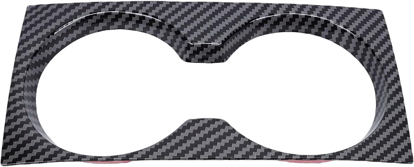 Schwarze Carbonfaser-zierleiste Für Getränkehalter, Kompatibel Mit Dem Model 3 (2020) Mit Glänzender Konsolenabdeckung