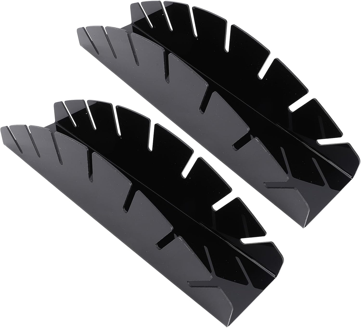 2er-set Acryl-hutablagen Für Baseballkappen, Hutorganizer Im Kompakten Design Für Kleiderschrank Und Schlafzimmerregal, 32 X 7,5 Cm, Schwarz