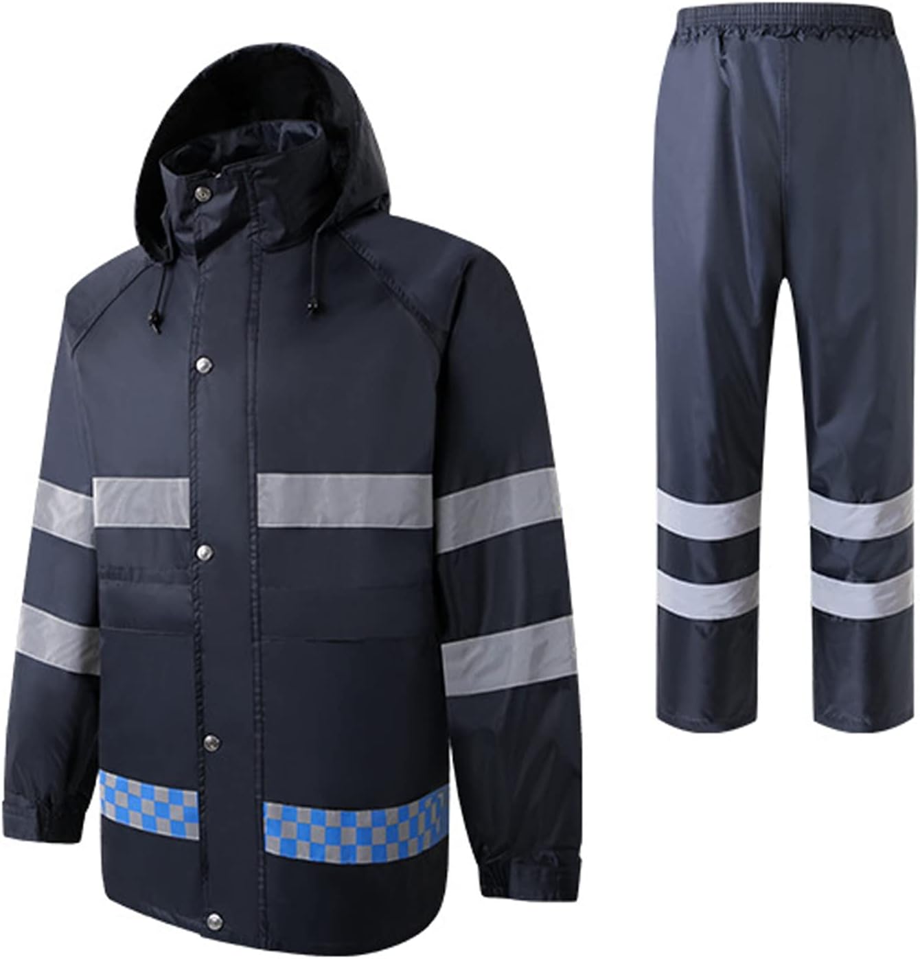 Reflektierender, Wasserdichter Anzug Für Damen Und Herren, Motorrad-regenbekleidung Mit Kapuzenjacke Und -hose Für Camping Und Wandern