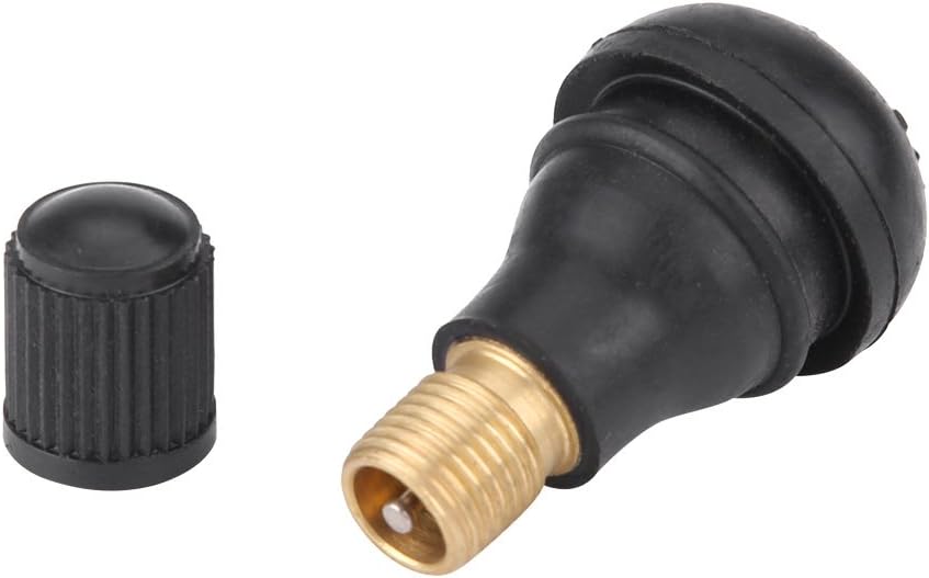 10 Stück Tr412 Schnappventile Aus Gummi Für Autoreifen, Staubdichte Kappen Aus Schwarzem Metall, Hochtemperaturbeständigem Gummi Für Atv Und Gartengeräte