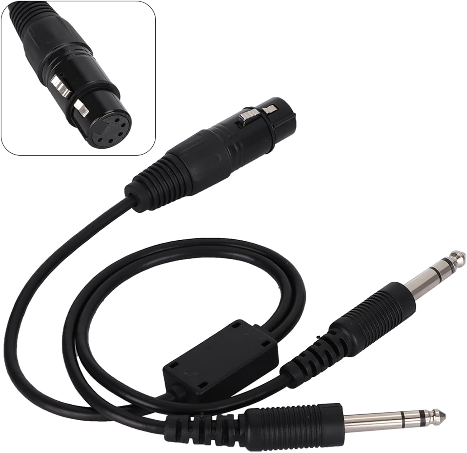 Headset-adapterkabel Für Die Luftfahrt, Xlr Auf Ga, Doppelstecker (5-polig), 206 X 250 Zoll, Für Piloten Der Allgemeinen Luftfahrt